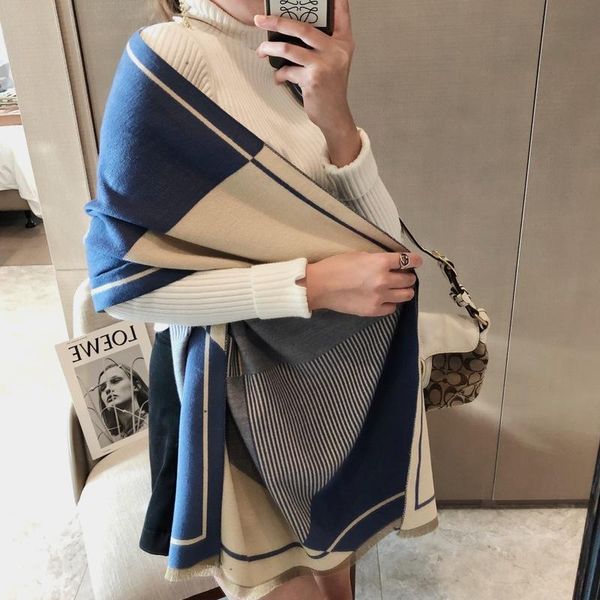 scarves 2021 brand women foulard cashmere scarf winter pashmina warm shawls and wraps lady print thick blanket neck bufanda, Blue;gray
scarves 2021 brand women foulard cashmere scarf winter pashmina warm shawls and wraps lady print thick blanket neck bufanda, Blue;gray