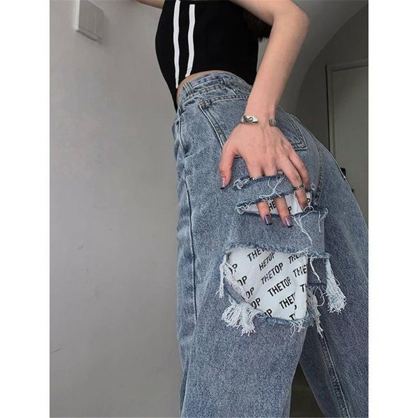 women's jeans cool ripped girl funny pants fashion trousers harajuku high street denim bagge autumn korean boyfriend punk femme, Blue
women's jeans cool ripped girl funny pants fashion trousers harajuku high street denim bagge autumn korean boyfriend punk femme, Blue
