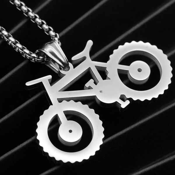 pendant necklaces chain necklace men stainless steel hip hop bicycle pendants jewelry long gifts for male accessories wholesale, Silver
pendant necklaces chain necklace men stainless steel hip hop bicycle pendants jewelry long gifts for male accessories wholesale, Silver