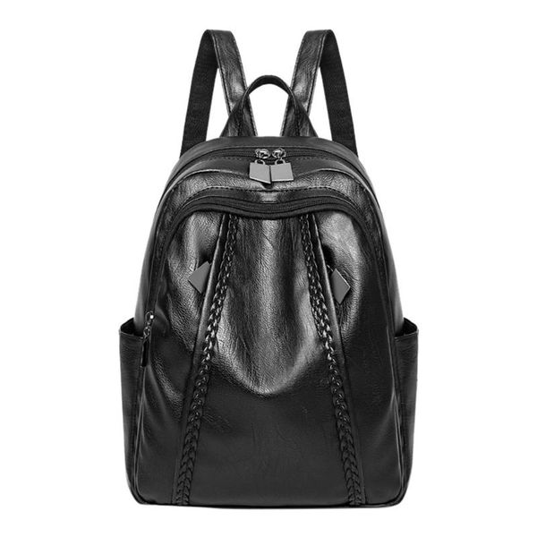 outdoor bags soild color fashion women's backpack simple retro zipper backpacks leather multi-function school bag for teenage yl5
outdoor bags soild color fashion women's backpack simple retro zipper backpacks leather multi-function school bag for teenage yl5