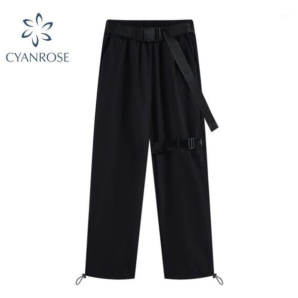 women's pants & capris streetwear black overalls with belt women loose spliced boyfriend harajuku harem shirring female casual 2021 tid, Black;white
women's pants & capris streetwear black overalls with belt women loose spliced boyfriend harajuku harem shirring female casual 2021 tid, Black;white