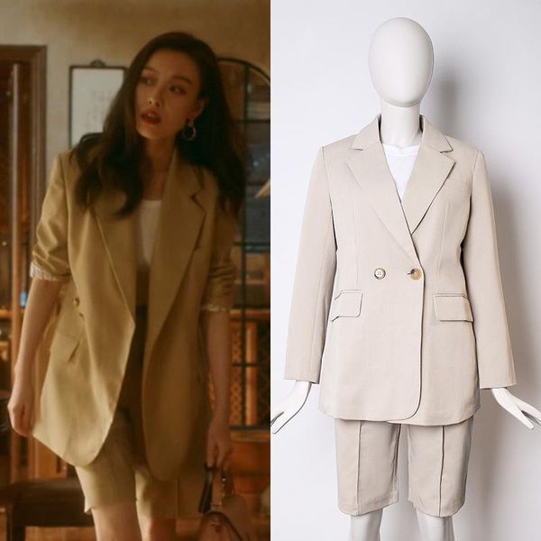 women's suits & blazers processing and customization of the golden age ni zhu suo lock same korean ol temperament fashion suit, White;black
women's suits & blazers processing and customization of the golden age ni zhu suo lock same korean ol temperament fashion suit, White;black