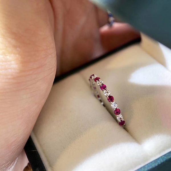 2021 luxurious quality punk band ring with fuchsia and blue diamond women wedding jewelry gift ps3539, Silver
2021 luxurious quality punk band ring with fuchsia and blue diamond women wedding jewelry gift ps3539, Silver