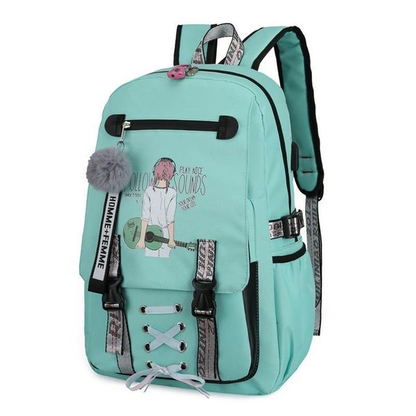 large school for teenage bag girls usb with lock durable breathable printing cute backpack solid zipper schoolbag
large school for teenage bag girls usb with lock durable breathable printing cute backpack solid zipper schoolbag