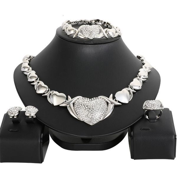 jewelry sets ale nigerian wedding african beads crystal necklace silver color set accessories, Black
jewelry sets ale nigerian wedding african beads crystal necklace silver color set accessories, Black