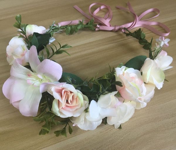 girly ladies adjustable handmade bridal wreath headband halo rose corolla headdress suitable for wedding, Silver
girly ladies adjustable handmade bridal wreath headband halo rose corolla headdress suitable for wedding, Silver