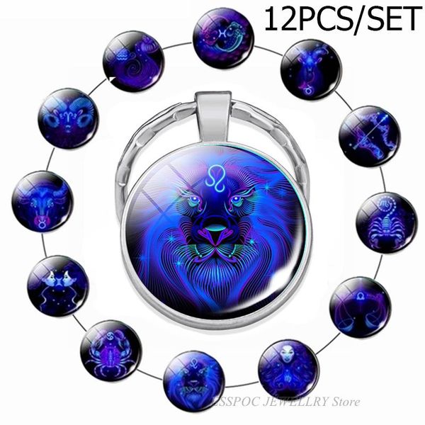 keychains 12 constellation set keychain fashion zodiac sign glass cabochon jewelry pendant key chains 12pc aries leo keyring birthday gift, Silver
keychains 12 constellation set keychain fashion zodiac sign glass cabochon jewelry pendant key chains 12pc aries leo keyring birthday gift, Silver