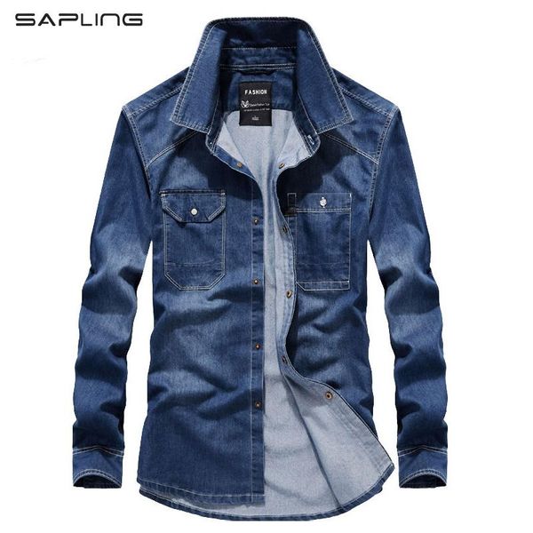 men's casual shirts spring autumn mens denim shirt fashion long sleeve turn-down collar cotton jeans homme plus size -4xl, White;black
men's casual shirts spring autumn mens denim shirt fashion long sleeve turn-down collar cotton jeans homme plus size -4xl, White;black