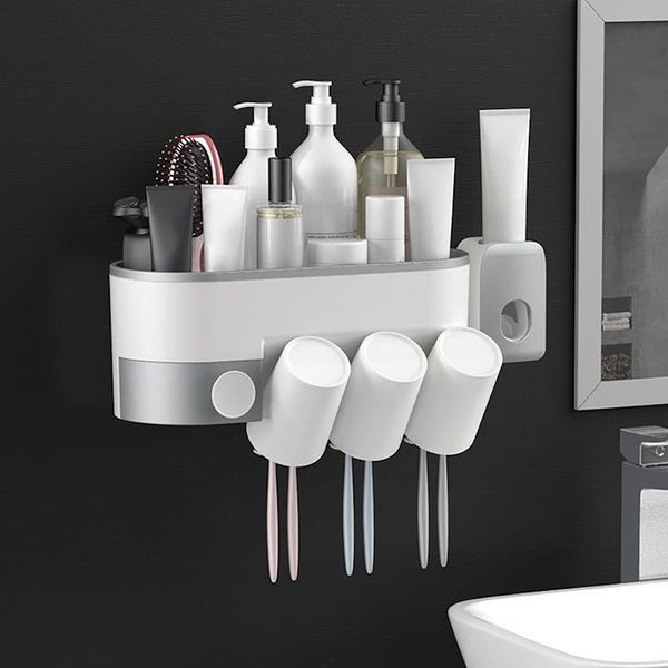 toothbrush holders holder wall automatic toothpaste squeezer dispenser inverted cups storage rack punch-bathroom accessorie
toothbrush holders holder wall automatic toothpaste squeezer dispenser inverted cups storage rack punch-bathroom accessorie