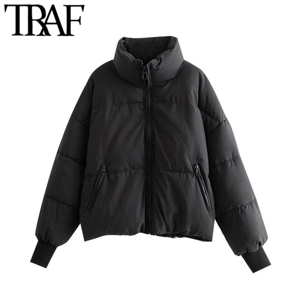 traf women fashion oversized thick warm parkas coat vintage long sleeve pockets drawstring female outerwear chic 210923, Black
traf women fashion oversized thick warm parkas coat vintage long sleeve pockets drawstring female outerwear chic 210923, Black