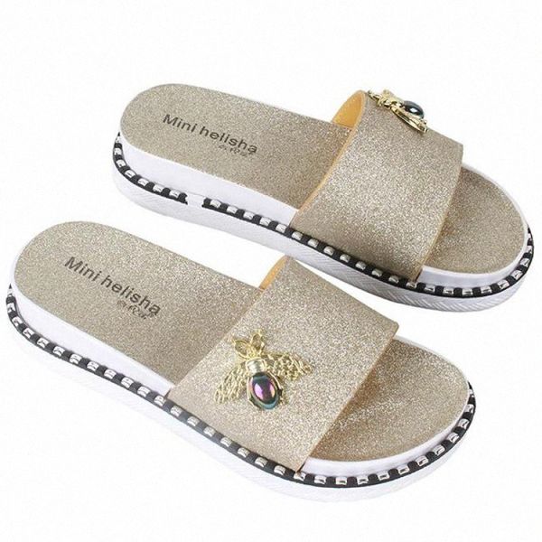women summer slippers bee fashion platform bling flip flops flats beach lady casual shoes outdoor footwear sandal zapatos mujer y1wq#, Black
women summer slippers bee fashion platform bling flip flops flats beach lady casual shoes outdoor footwear sandal zapatos mujer y1wq#, Black