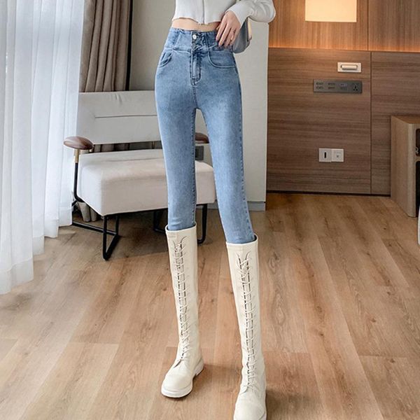 women's jeans high waist nine-point autumn 2021 style korean version of thin pencil pants tight-fitting, Blue
women's jeans high waist nine-point autumn 2021 style korean version of thin pencil pants tight-fitting, Blue