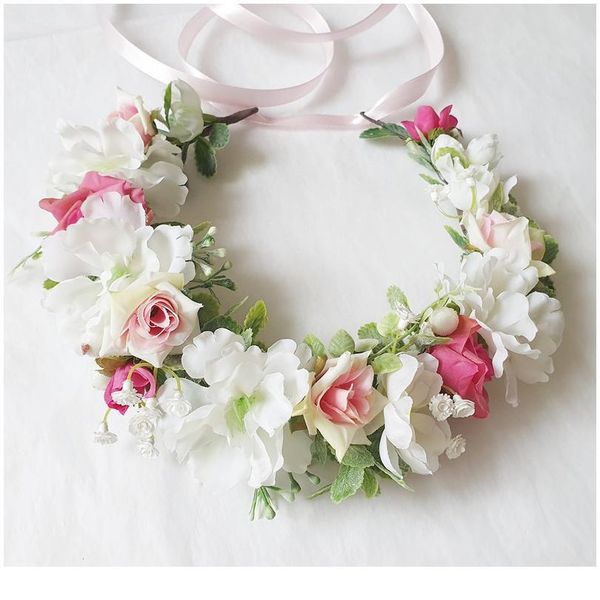 women wedding party headwear hair accessories girl pink white flower wreath crown festival headband headdress floral qylsfe
women wedding party headwear hair accessories girl pink white flower wreath crown festival headband headdress floral qylsfe