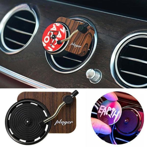 car air freshener record player design perfume clip smell diffuser with 3 refills creative retro fragrance for conditioner
car air freshener record player design perfume clip smell diffuser with 3 refills creative retro fragrance for conditioner