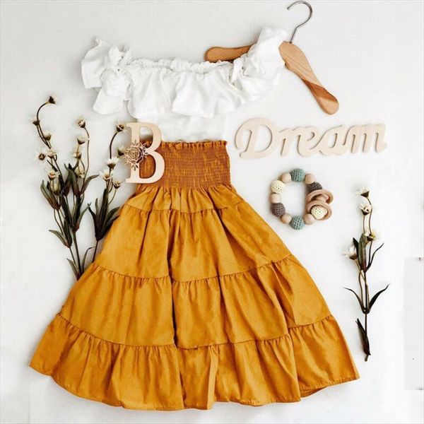 summer baby girls clothes sets kids off shoulder white crop yellow high waisted dress headband 3pcs outfits for 2
summer baby girls clothes sets kids off shoulder white crop yellow high waisted dress headband 3pcs outfits for 2