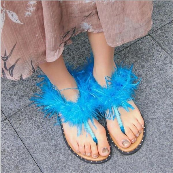 plus size 2021 summer new satin surface fashion ostrich hair flat shoes comfortable flops ladies sandals, Black
plus size 2021 summer new satin surface fashion ostrich hair flat shoes comfortable flops ladies sandals, Black