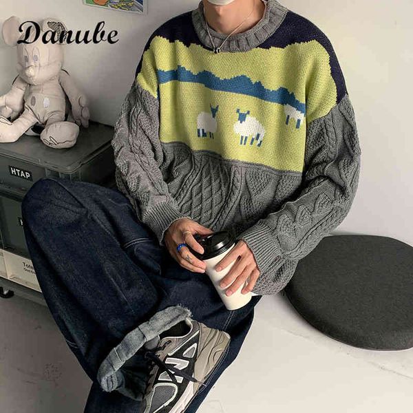 vintage cartoon harajuku sweater men korean style o-neck long sve oversize pullovers female loose knitted jumpers casual, Black
vintage cartoon harajuku sweater men korean style o-neck long sve oversize pullovers female loose knitted jumpers casual, Black