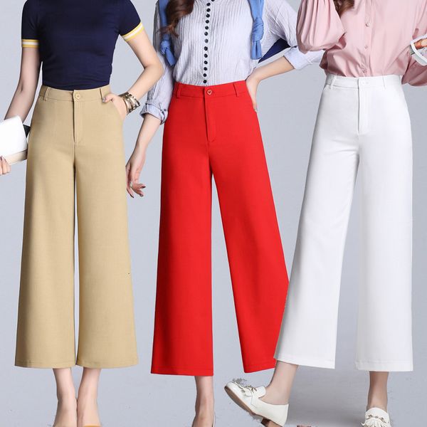 summer dress of women big size waist tall wide eight stitches nine leg pants slim wild ygz2, Black;white
summer dress of women big size waist tall wide eight stitches nine leg pants slim wild ygz2, Black;white