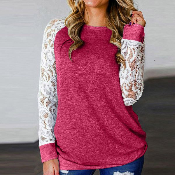 salewinter women on with long mouwen t-shirts fashion ee flowers splicing shirt femininas trui o-neck casual blusa mujer # t1g, White 
salewinter women on with long mouwen t-shirts fashion ee flowers splicing shirt femininas trui o-neck casual blusa mujer # t1g, White