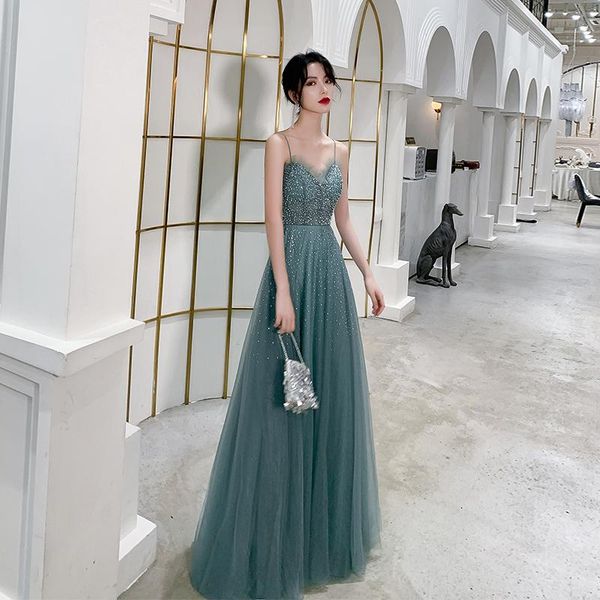 party dresses female banquet dress 2021 style noble prom spaghetti strap backless beading formal haute couture, White;black
party dresses female banquet dress 2021 style noble prom spaghetti strap backless beading formal haute couture, White;black