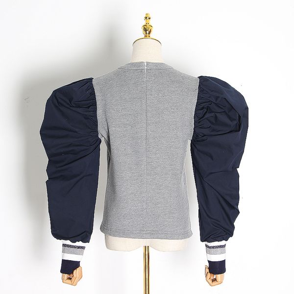 patchwork hit color sweatshirts for women o neck puff sleeve streetwear sweatshirt female 2021 spring fashion new, Black
patchwork hit color sweatshirts for women o neck puff sleeve streetwear sweatshirt female 2021 spring fashion new, Black
