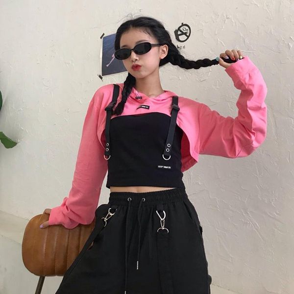 women's t-shirt clothing autumn korean ins crop two-piece slim long sleeve hooded t-shirts streetwear hipster tees harajuku, White
women's t-shirt clothing autumn korean ins crop two-piece slim long sleeve hooded t-shirts streetwear hipster tees harajuku, White