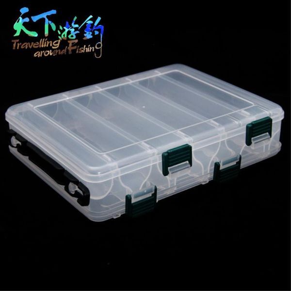 fishing accessories plastic tackle box 20*17*5cm double sided 10 compartments waterproof storage boxes case pesca peche
fishing accessories plastic tackle box 20*17*5cm double sided 10 compartments waterproof storage boxes case pesca peche