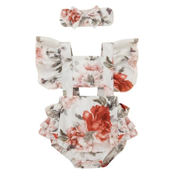 rompers born baby clothes infant girls ruffle floral printed bodysuit sunsuit jumpsuit+headband set outfit girl, Blue
rompers born baby clothes infant girls ruffle floral printed bodysuit sunsuit jumpsuit+headband set outfit girl, Blue