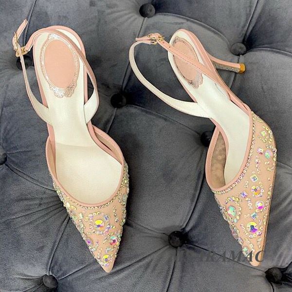 blue shiny crystal beaded mesh high heel sandals with leather lining pointed toe dress shoes summer ladies party shoes, Black
blue shiny crystal beaded mesh high heel sandals with leather lining pointed toe dress shoes summer ladies party shoes, Black