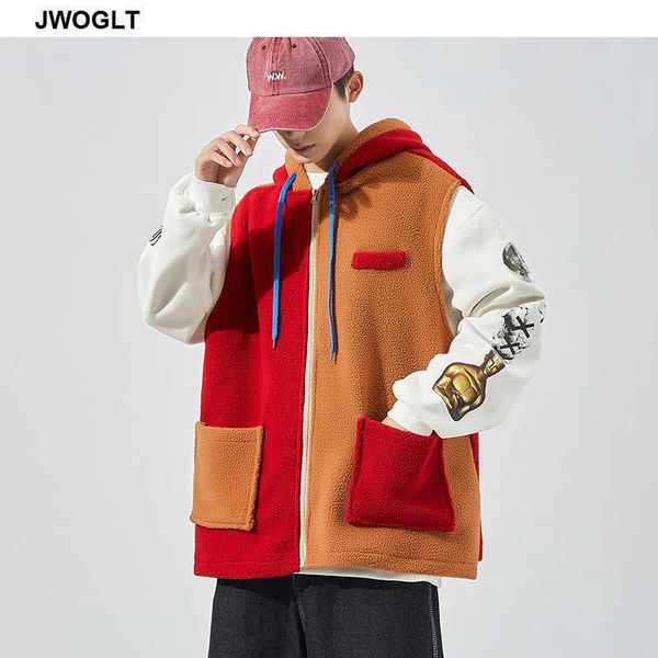 autumn and winter thick fleece vest men's casual zipper vest jacket color blocks loose sleeveless waistcoat 4xl 5xl 210528, Black;white
autumn and winter thick fleece vest men's casual zipper vest jacket color blocks loose sleeveless waistcoat 4xl 5xl 210528, Black;white