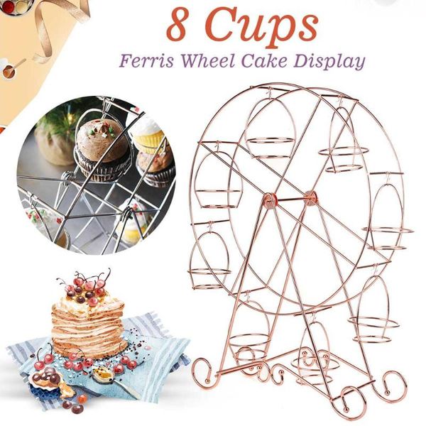 other bakeware rose gold 8 cups rotating ferris wheel cake stand metal display cupcake shop wedding party decor
other bakeware rose gold 8 cups rotating ferris wheel cake stand metal display cupcake shop wedding party decor