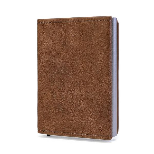 card holders bisi goro pu leather material and small wallet anti-theft function for making men's business bank bag purse box, Brown;gray
card holders bisi goro pu leather material and small wallet anti-theft function for making men's business bank bag purse box, Brown;gray