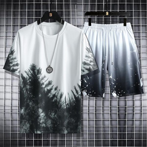 men's tracksuits summer print tracksuit casual short sets men sports suit t-shirt+shorts 2 piece brand sportswear 2021 male outfits, Gray
men's tracksuits summer print tracksuit casual short sets men sports suit t-shirt+shorts 2 piece brand sportswear 2021 male outfits, Gray