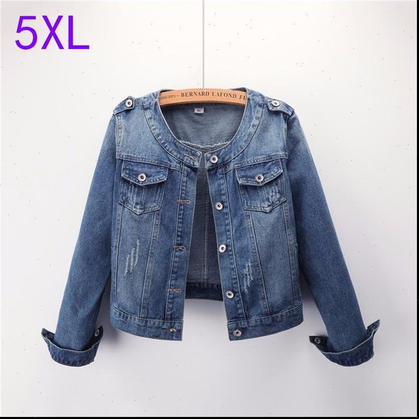 women spring autumn 5xl plus size jean jacket woman boyfriend vintage streetwear basic o neck denim coat clothes, Black;brown
women spring autumn 5xl plus size jean jacket woman boyfriend vintage streetwear basic o neck denim coat clothes, Black;brown