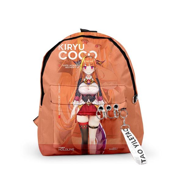 backpack kiryu coco hololive fashion men women fabric oxford hanging buckle style girls child school bag travel
backpack kiryu coco hololive fashion men women fabric oxford hanging buckle style girls child school bag travel