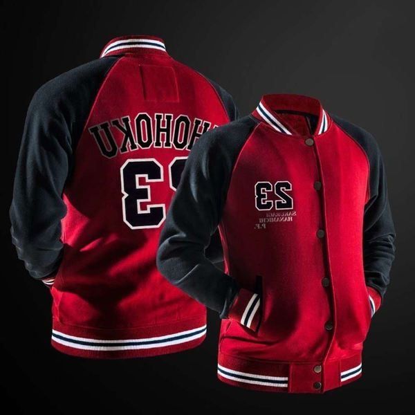 2021european code student slam dunk master coat men's sweater youth cartoon cardigan baseball jacket plush clothes hoodies for men new, Black 
2021european code student slam dunk master coat men's sweater youth cartoon cardigan baseball jacket plush clothes hoodies for men new, Black