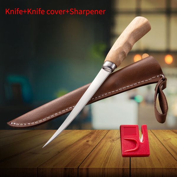 stainess stee fishing knife kitchen bone meat fish sushi knife fruit vegetabes cutting too with knife cover sharpener
stainess stee fishing knife kitchen bone meat fish sushi knife fruit vegetabes cutting too with knife cover sharpener