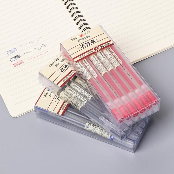 gel pens 12pcs/set frosted rod transparent 0.5mm black blue red ink smooth maker pen student writing tool school office supplies
gel pens 12pcs/set frosted rod transparent 0.5mm black blue red ink smooth maker pen student writing tool school office supplies