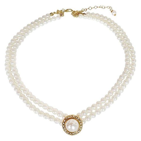 chokers 50pe european and american retro western bride wedding necklace double pearl simple all-match accessories, Golden;silver
chokers 50pe european and american retro western bride wedding necklace double pearl simple all-match accessories, Golden;silver