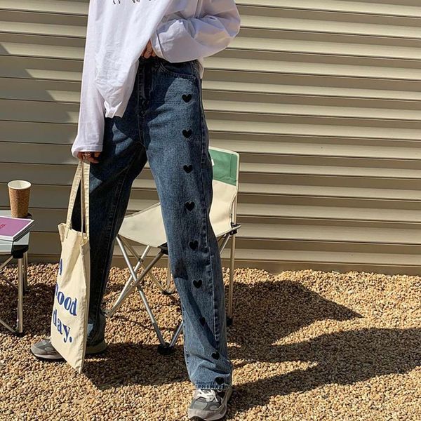 hip hop waist new straight 2021 jeans high children's slim winter sister big size student wide leg pants k, Blue
hip hop waist new straight 2021 jeans high children's slim winter sister big size student wide leg pants k, Blue