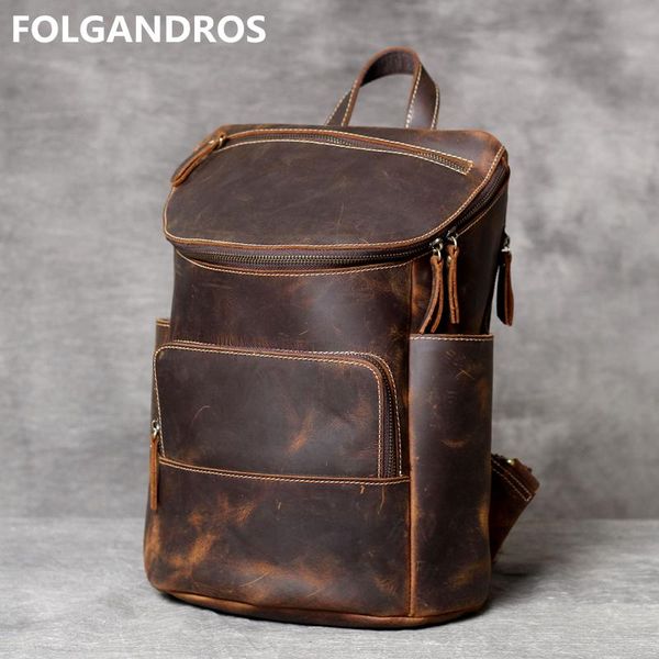 backpack men's vintage crazy horse leather brand designer thick cowhide shoulder bag handmade original for male
backpack men's vintage crazy horse leather brand designer thick cowhide shoulder bag handmade original for male