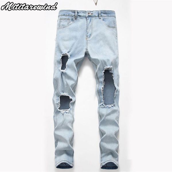 men's jeans 2021 spring summer denim pant men fashion casual streetwear mens straight with big hole ripped trousers, Blue
men's jeans 2021 spring summer denim pant men fashion casual streetwear mens straight with big hole ripped trousers, Blue
