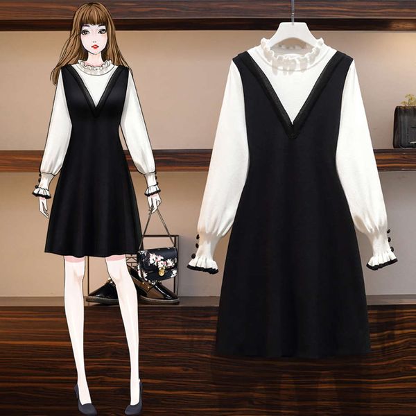 large size women's dress 2021 spring new fat sister french platycodon grandiflorum age reducing foreign style thin a-line belly coverin, Black;gray
large size women's dress 2021 spring new fat sister french platycodon grandiflorum age reducing foreign style thin a-line belly coverin, Black;gray