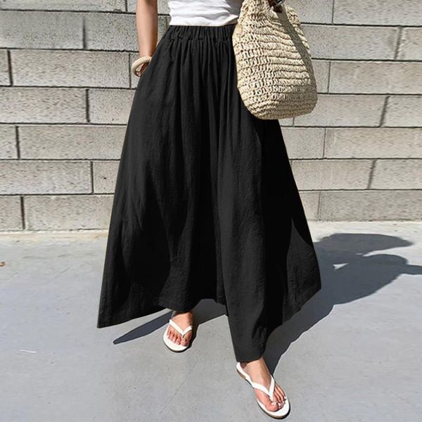 women's pants & capris oversize solid black women wide leg loose plus size elastic waist cotton linen trousers vintage casual lady pock, Black;white
women's pants & capris oversize solid black women wide leg loose plus size elastic waist cotton linen trousers vintage casual lady pock, Black;white