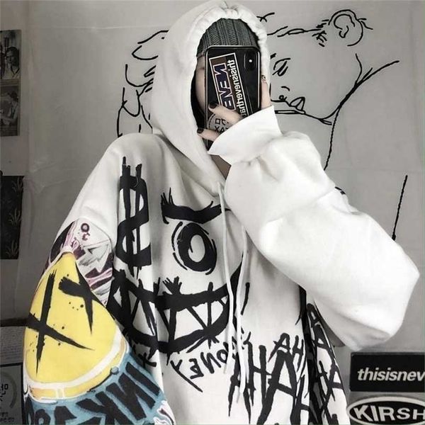 qweek goth harajuku hoodie punk anime oversized sweatshirt graffiti cartoon print streetwear 211220, Black
qweek goth harajuku hoodie punk anime oversized sweatshirt graffiti cartoon print streetwear 211220, Black
