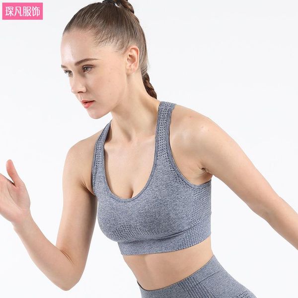 gym clothing europe and america seamless sports bra beauty back fitness underwear -resistant breathable running yoga clothes, White;black
gym clothing europe and america seamless sports bra beauty back fitness underwear -resistant breathable running yoga clothes, White;black