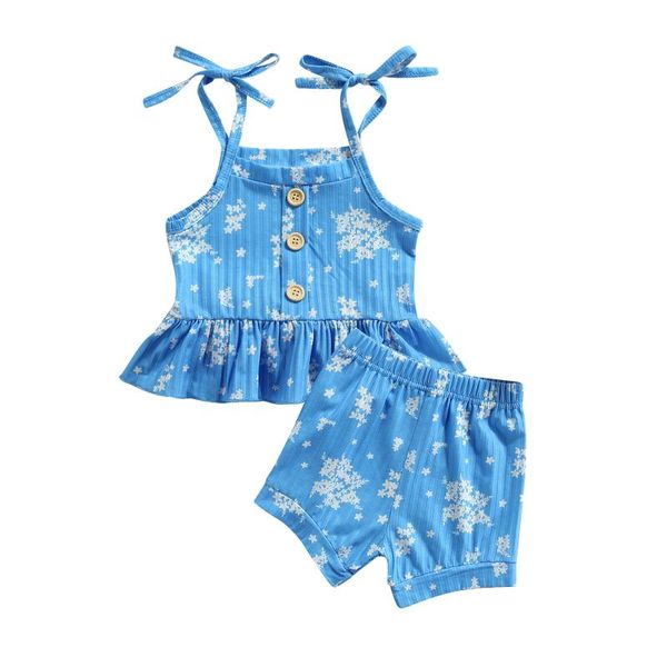 clothing sets 2pcs toddler summer outfit girls floral tied spaghetti strap tank + elastic waist shorts, 6 months to 4 years, White
clothing sets 2pcs toddler summer outfit girls floral tied spaghetti strap tank + elastic waist shorts, 6 months to 4 years, White