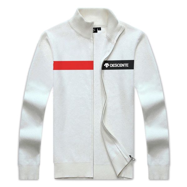 fall/winter apparel descente golf new men's cashmere knitted zipper sweater coat 201012 iwbh, White;black
fall/winter apparel descente golf new men's cashmere knitted zipper sweater coat 201012 iwbh, White;black