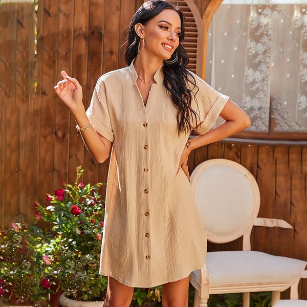 fashion spring solid single breasted women casual short sleeve loose for woman 2021 new summer high waist mhiu, Black;gray
fashion spring solid single breasted women casual short sleeve loose for woman 2021 new summer high waist mhiu, Black;gray