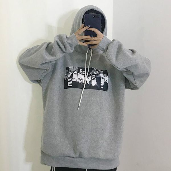 women's hoodies & sweatshirts korean fleece sweatshirt woman causal harajuku cartoon cosplay hoodie spring auntum sudaderas, Black